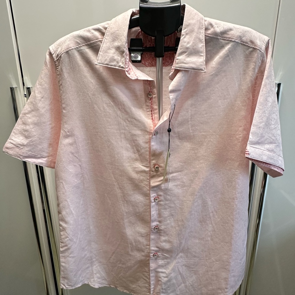 Robert Graham Soft Pink Casual Button Down Shirt
